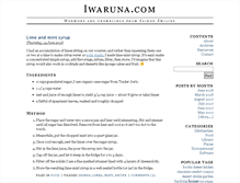 Tablet Screenshot of iwaruna.com